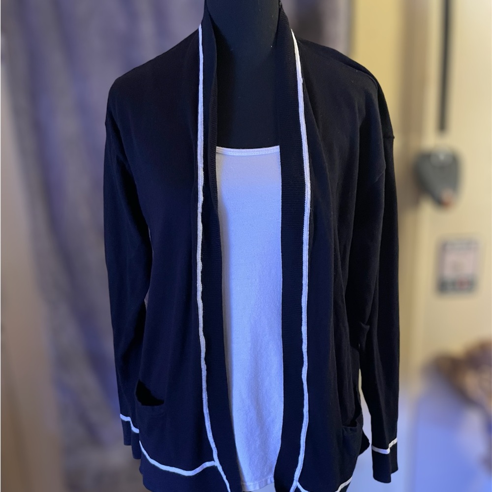 Black cardigan